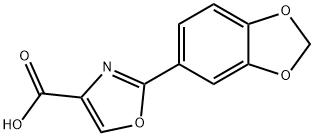 2-BENZO[1,3]DIOXOL-5-YL-OXAZOLE-4-CARBOXYLIC ACID Struktur