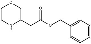 Morpholin-3-yl-acetic acid benzyl ester Struktur