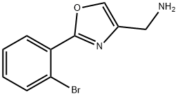 2-(2-BROMO-PHENYL)-OXAZOL-4-YL-METHYLAMINE Struktur