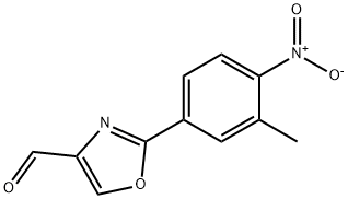 2-(3-METHYL-4-NITRO-PHENYL)-OXAZOLE-4-CARBALDEHYDE Struktur