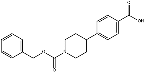 1-CBZ-4-(4-CARBOXY-PHENYL)-PIPERIDINE Struktur