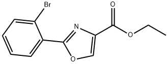 2-(2-BROMO-PHENYL)-OXAZOLE-4-CARBOXYLIC ACID ETHYL ESTER Struktur