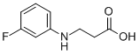 N-(3-FLUOROPHENYL)-3-AMINOPROPIONIC ACID Struktur