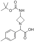 (3-BOC-AMINO-AZETIDIN-1-YL)-P-TOLYL-ACETIC ACID Struktur