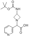 (3-BOC-AMINO-AZETIDIN-1-YL)-PYRIDIN-3-YL-ACETIC ACID Struktur