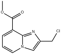 2-CHLOROMETHYL-IMIDAZO[1,2-A]PYRIDINE-8-CARBOXYLIC ACID METHYL ESTER Struktur