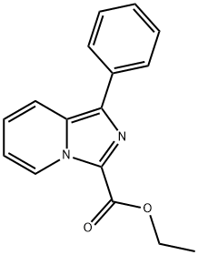 1-PHENYL-IMIDAZO[1,5-A]PYRIDINE-3-CARBOXYLIC ACID ETHYL ESTER Struktur