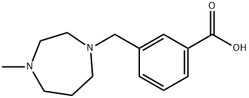 3-(4-METHYL-[1,4]DIAZEPAN-1-YLMETHYL)-BENZOIC ACID Struktur