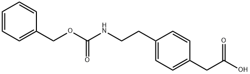 [4-(2-CBZ-AMINO-ETHYL)-PHENYL]-ACETIC ACID Struktur