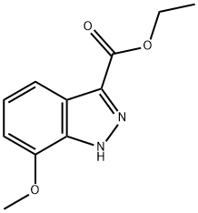 ETHYL 7-METHOXY-1H-INDAZOLE-3-CARBOXYLATE Struktur