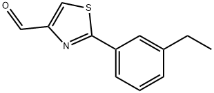 2-(3-ETHYL-PHENYL)-THIAZOLE-4-CARBALDEHYDE Struktur