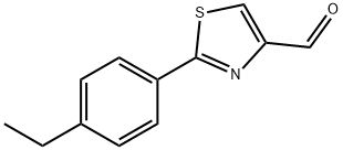 2-(4-ETHYL-PHENYL)-THIAZOLE-4-CARBALDEHYDE Struktur