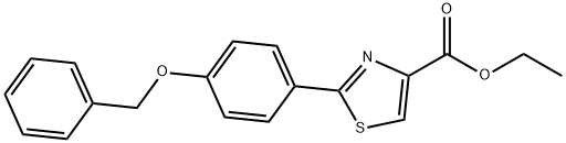 2-(4-BENZYLOXY-PHENYL)-THIAZOLE-4-CARBOXYLIC ACID ETHYL ESTER price.