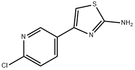 4-(6-CHLORO-PYRIDIN-3-YL)-THIAZOL-2-YLAMINE Struktur