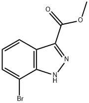 METHYL 7-BROMO-1H-INDAZOLE-3-CARBOXYLATE Struktur