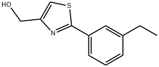 [2-(3-ETHYL-PHENYL)-THIAZOL-4-YL]-METHANOL Struktur