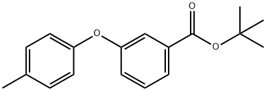 TERT-BUTYL 3-(4-METHYLPHENEOXY) BENZOATE Struktur