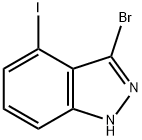 1H-Indazole, 3-broMo-4-iodo- Struktur