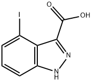 1H-Indazole-3-carboxylic acid, 4-iodo- Struktur