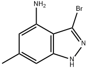 3-Bromo-6-methyl-1H-Indazol-4-amine Struktur