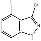 3-BROMO-4-FLUORO (1H)INDAZOLE Struktur