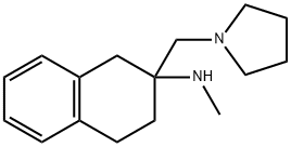 METHYL-(2-PYRROLIDIN-1-YLMETHYL-1,2,3,4-TETRAHYDRO-NAPHTHALEN-2-YL)-AMINE
 Struktur