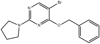 4-BENZYLOXY-5-BROMO-2-(PYRROLIDIN-1-YL)PYRIMIDINE price.