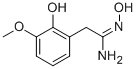 N-HYDROXY-2-(2-HYDROXY-3-METHOXY-PHENYL)-ACETAMIDINE Struktur