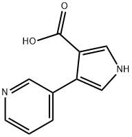 4-PYRIDIN-3-YL-1H-PYRROLE-3-CARBOXYLIC ACID Struktur