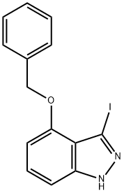 1H-Indazole, 3-iodo-4-(phenylMethoxy)- Struktur