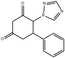 5-Phenyl-4-(1H-1,2,4-triazol-1-yl)cyclohexa-1,3-dione Struktur