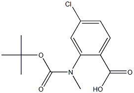 ANTHRANILIC ACID, N-BOC-N-METHYL-4-CHLORO
 Struktur