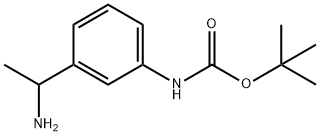 3-(1'-AMINOETHYL)-1-N-BOC-ANILINE
 Struktur