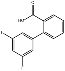 2-BIPHENYL-3',5'-DIFLUORO-CARBOXYLIC ACID
 Struktur