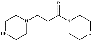 1-MORPHOLIN-4-YL-3-PIPERAZIN-1-YL-PROPAN-1-ONE
 Struktur