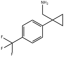 [1-(4-Trifluoromethylphenyl)cyclopropyl]methylamine Struktur