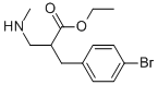 ETHYL 3-(4-BROMO-PHENYL)-2-METHYLAMINOMETHYL-PROPIONATE
 Struktur