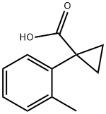 1-(2-methylphenyl)cyclopropane-1-carboxylic acid Struktur