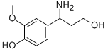 3-(4-HYDROXY-3-METHOXYPHENYL)-DL-BETA-ALANINOL
 Struktur