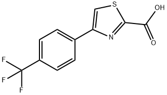 2-Thiazolecarboxylic  acid,4-[4-(trifluoromethyl)phenyl]- Struktur