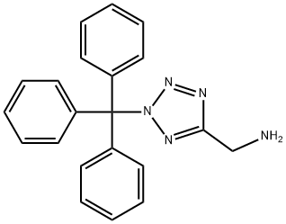 C-(2-TRITYL-2H-TETRAZOL-5-YL)-METHYLAMINE Struktur