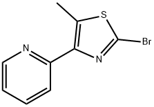 2-(2-BROMO-5-METHYL-THIAZOL-4-YL)-PYRIDINE Struktur