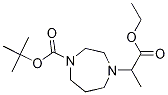 tert-Butyl 4-(1-ethoxy-1-oxopropan-2-yl)-1,4-diazepane-1-carboxylate Struktur