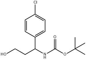 3-(Boc-aMino)-3-(4-chlorophenyl)-1-propanol Struktur