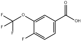 4-FLUORO-3-(TRIFLUOROMETHOXY)BENZOIC ACID Struktur