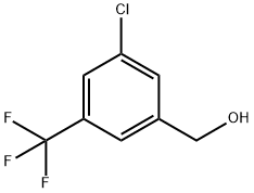 3-CHLORO-5-(TRIFLUOROMETHYL)BENZYL ALCOHOL Struktur