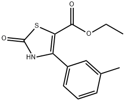 2-OXO-4-M-TOLYL-2,3-DIHYDRO-THIAZOLE-5-CARBOXYLIC ACID ETHYL ESTER Struktur