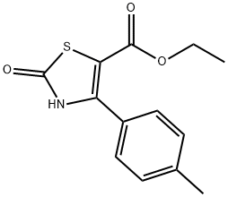 2-OXO-4-P-TOLYL-2,3-DIHYDRO-THIAZOLE-5-CARBOXYLIC ACID ETHYL ESTER Struktur