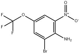 2-Bromo-6-nitro-4-trifluoromethoxyaniline Struktur