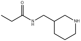 N-PIPERIDIN-3-YLMETHYL-PROPIONAMIDE Struktur